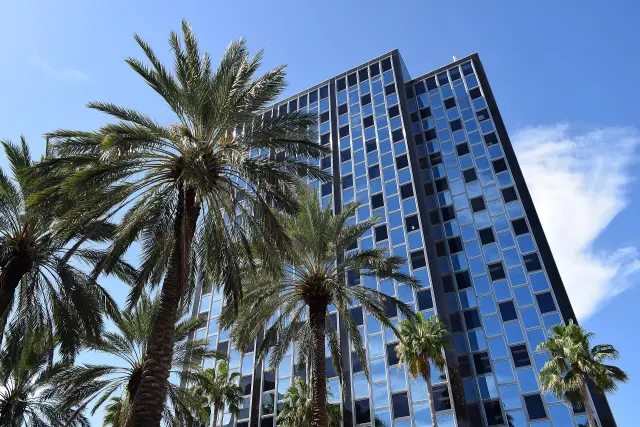 The Miami Beach Federal Building on Lincoln Road in Miami Beach, Florida