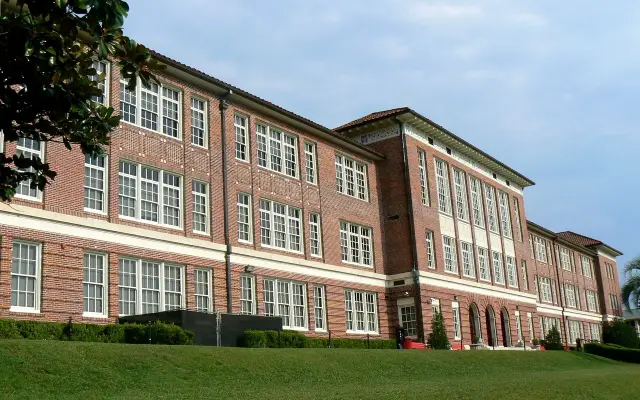 Historic Leon High School building in Tallahassee, Florida